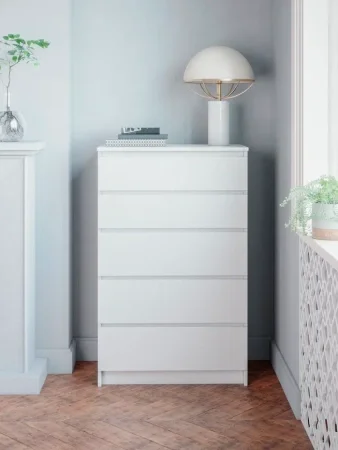 Комод высокий Мори МК 700.5 белый Комод высокий Мори МК 700.5 белый