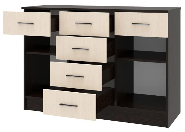 Комод София К1200 2Д венге/дуб белфорт Комод София К1200 2Д венге/дуб белфорт