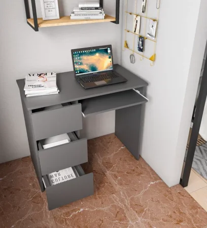 Стол письменный Мори МС-6 левый графит