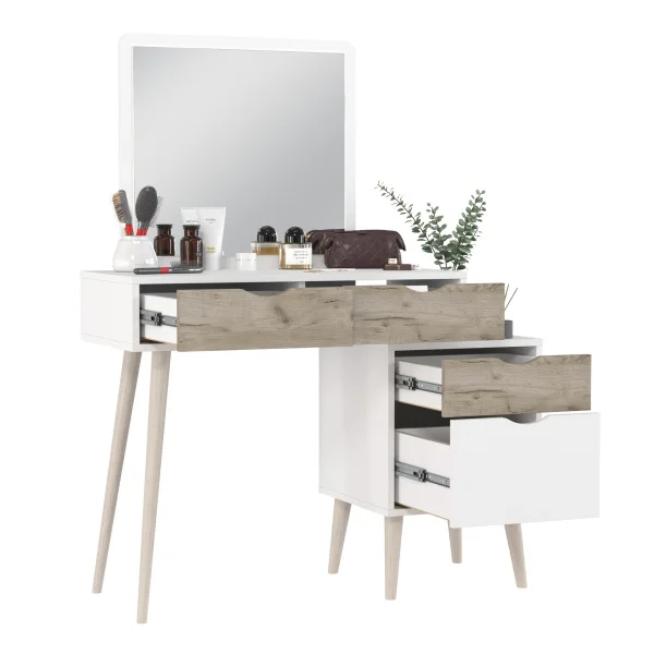 Трюмо 4-25910 белый/дуб крафт серый Трюмо 4-25910 белый/дуб крафт серый