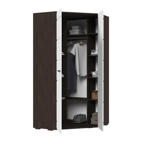 Шкаф угловой Либерти ШК-06 1060 венге/белый глянец