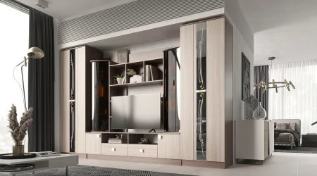 Стенка Венеция ясень шимо темный/ясень шимо светлый