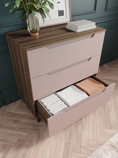 Комод Роза 900 орех франклин/пудра скин тренто Комод Роза 900 орех франклин/пудра скин тренто