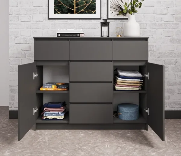 Комод Мори МК 1200.4 графит Комод Мори МК 1200.4 графит