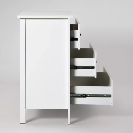 Комод 3 ящика Сага белый