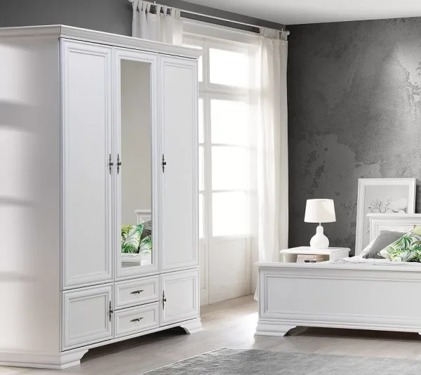 Шкаф платяной трехдверный Кентаки SZF5D2S белый