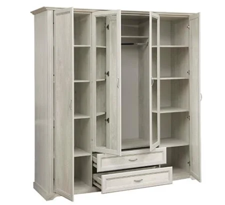 Шкаф для одежды Сохо 32.01 бетон пайн белый