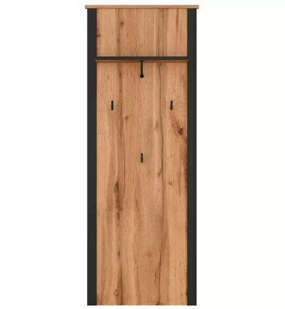 Вешалка Лофт WIE/55 дуб вотан/черный