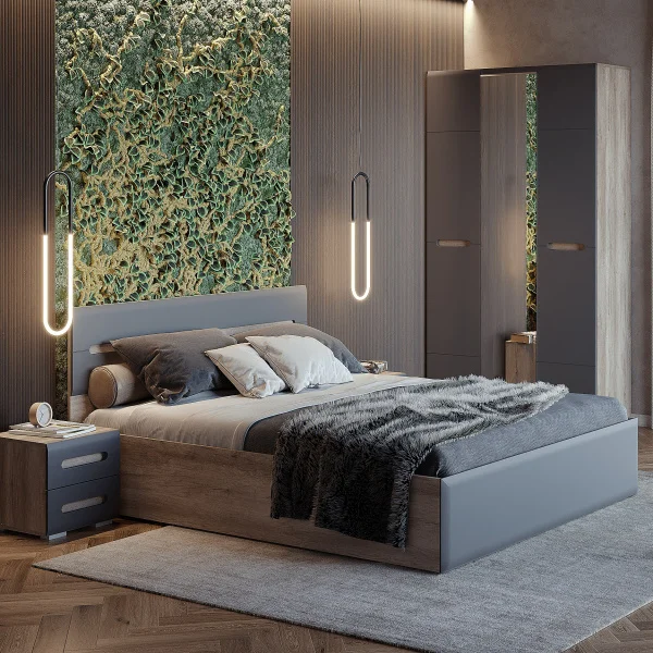 Прикроватная тумба Наоми ТБ-15 дуб каньон/графит Прикроватная тумба Наоми ТБ-15 дуб каньон/графит