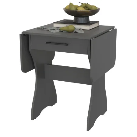 Стол обеденный раскладной с ящиком 6-02.120 графит