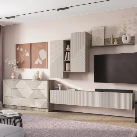 Шкаф навесной Эмилия ШКН-03 дуб смоки/айриш