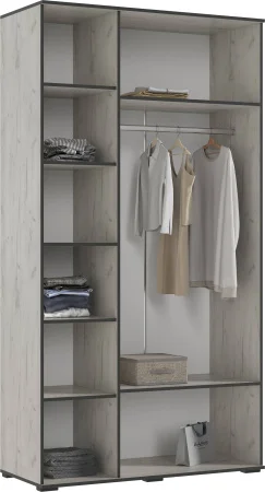 Шкаф 3-х створчатый Норд 1200 дуб крафт белый