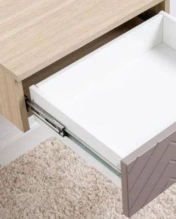 Тумба прикроватная Амьен 16.08 плейн/веллюто капучино