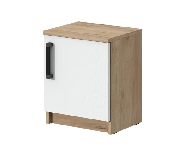 Тумба прикроватная Эконом дуб крафт золотой/белый