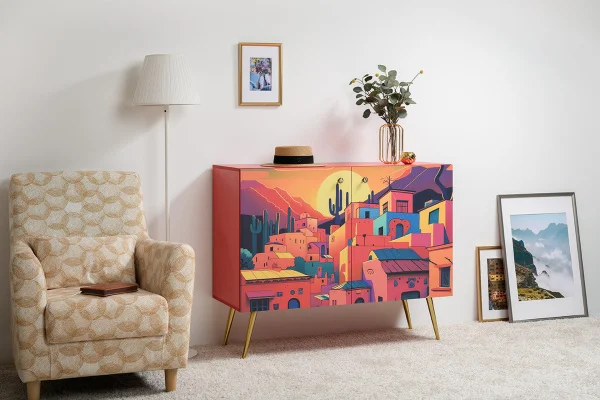 Комод Кармин 16.230.03 красный/белый шагрень Комод Кармин 16.230.03 красный/белый шагрень