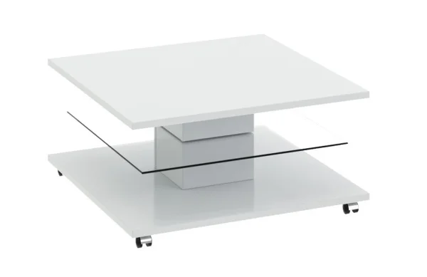 Стол журнальный Diamond тип 1 белый глянец Стол журнальный Diamond тип 1 белый глянец