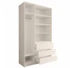 Шкаф для одежды Мори МШ 1200 сатин