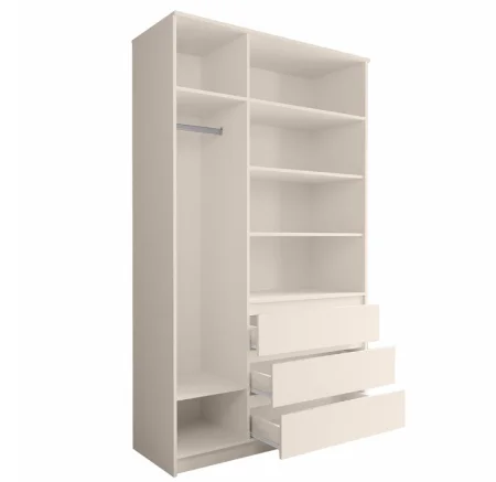 Шкаф для одежды Мори МШ 1200 сатин