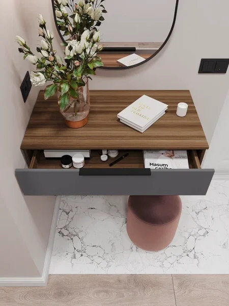 Тумба подвесная Роза 900.2 орех франклин/графит скин ройс Тумба подвесная Роза 900.2 орех франклин/графит скин ройс