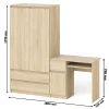 Комплект стол компьютерный МС-1 левый + Шкаф МШ 900.1 дуб сонома