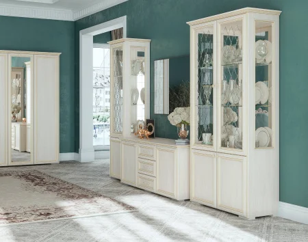 Модульная гостиная Парма сандал светлый