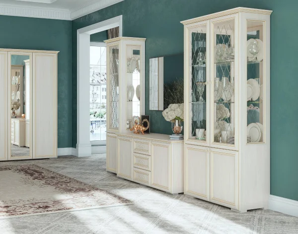 Модульная гостиная Парма сандал светлый