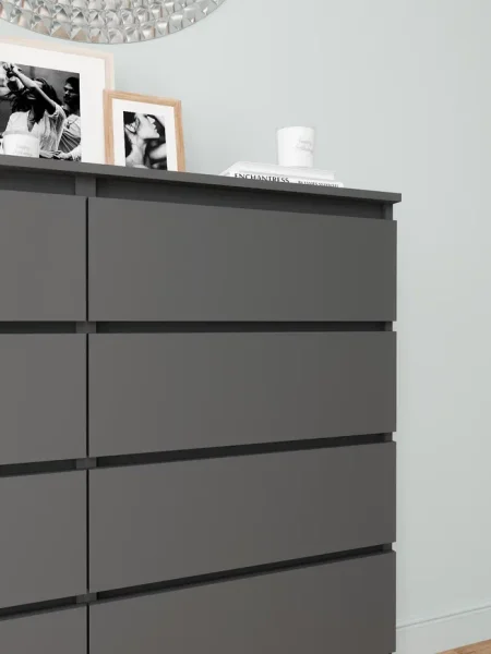 Комод Мори МК 1200.10 графит (10 ящиков) Комод Мори МК 1200.10 графит (10 ящиков)