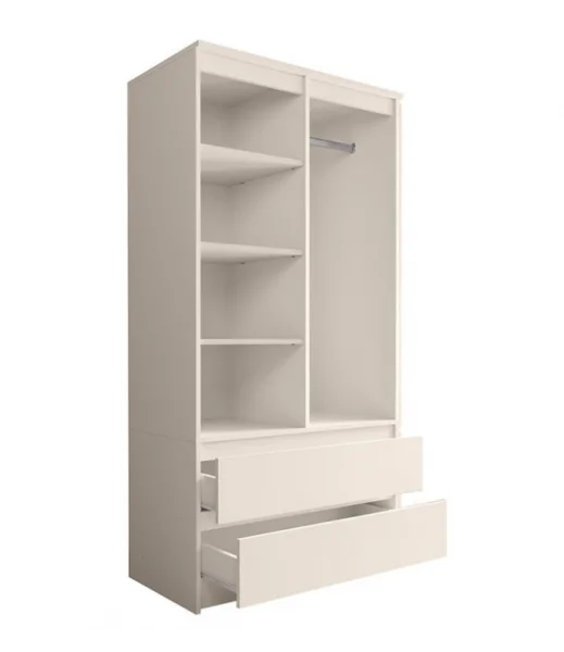 Шкаф распашной с антресолью Мори МШ 900.1+МА 900.1 сатин