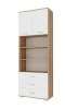 Шкаф комбинированный Италия ШК3Я-800 дуб сонома/белый глянец