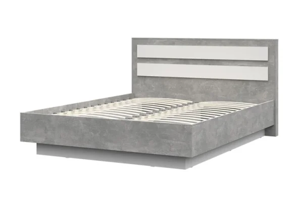 Кровать Денвер КР-02 1,6х2,0 ателье светлый/белый Кровать Денвер КР-02 1,6х2,0 ателье светлый/белый