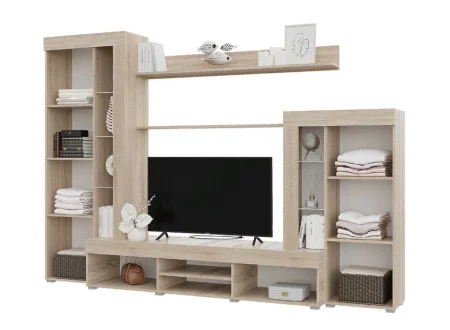 Гостиная Дельта дуб сонома/белый