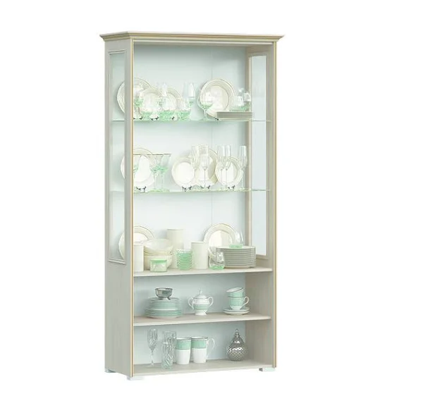 Шкаф-стекло Парма сандал светлый Шкаф-стекло Парма сандал светлый