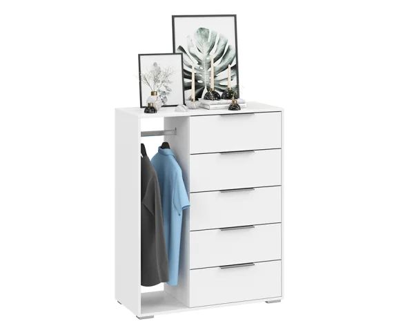 Комод комбинированный Нуар тип 1 белый ясень Комод комбинированный Нуар тип 1 белый ясень