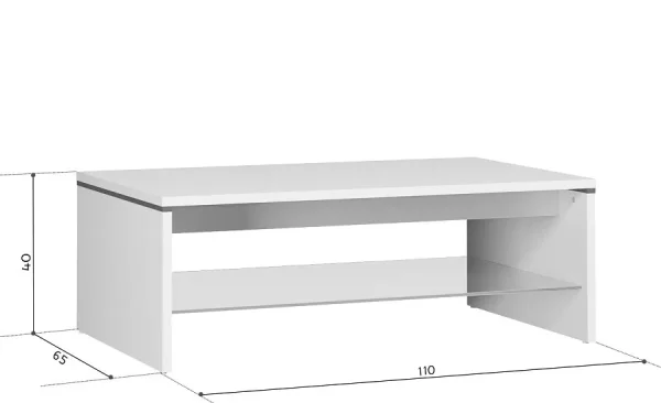 Стол журнальный Ацтека LAW4/11 белый глянец Стол журнальный Ацтека LAW4/11 белый глянец