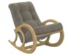 Кресло качалка широкое cortex latte (велюр)