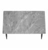 Обеденный стол DT-27 серый мрамор глянец