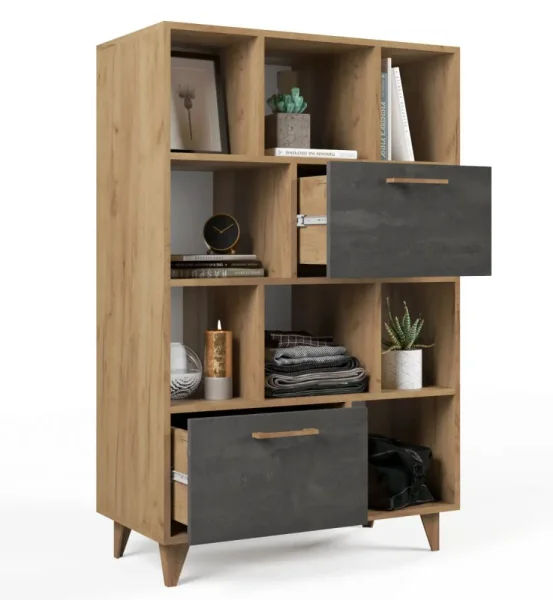 Комод Эго К-1 (НГ) дуб крафт золотой/камень темный Комод Эго К-1 (НГ) дуб крафт золотой/камень темный