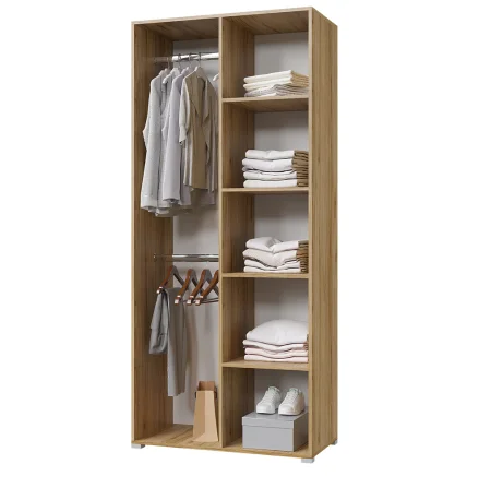 Шкаф 900 Лайт дуб крафт золотой/белый