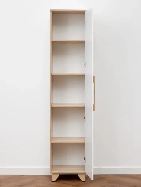 Пенал Копенгаген со створкой дуб сонома/белый матовый