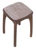 Табурет с фигурной ножкой мягкий бочонок Н орех