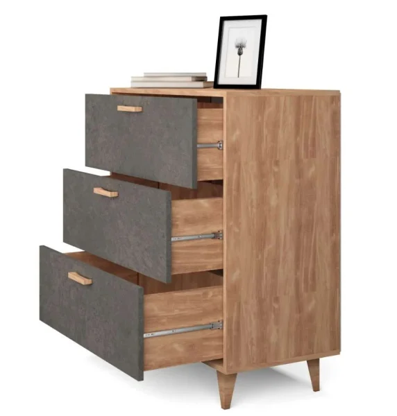 Комод Эго К-3 (НГ) дуб крафт золотой/камень темный Комод Эго К-3 (НГ) дуб крафт золотой/камень темный