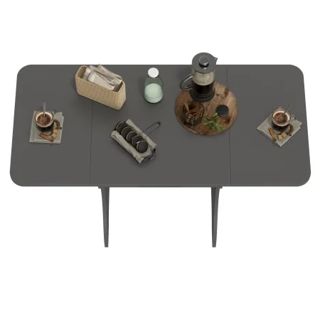 Стол обеденный раскладной с ящиком 6-02.120 графит