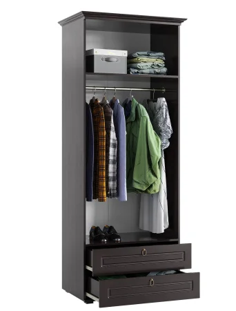 Шкаф 2-х дверный Престиж венге шоколад