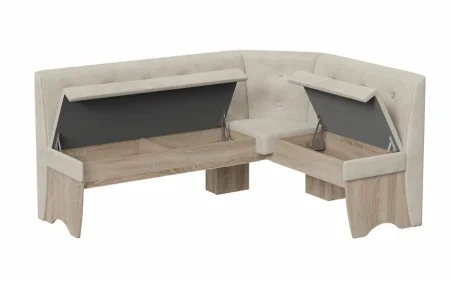 Кухонный комплект Барселона дуб сонома трюфель, микровелюр Duna Brilliant