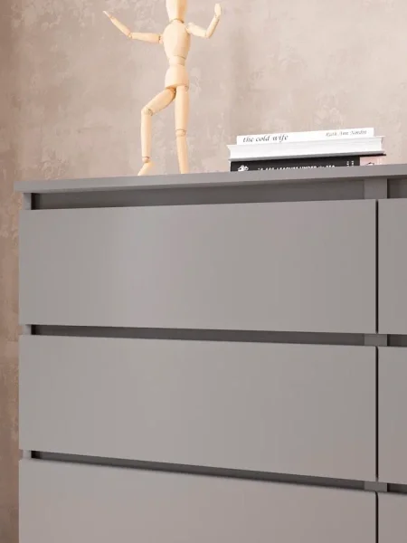 Комод Мори МК 1200.8 графит (8 ящиков) Комод Мори МК 1200.8 графит (8 ящиков)