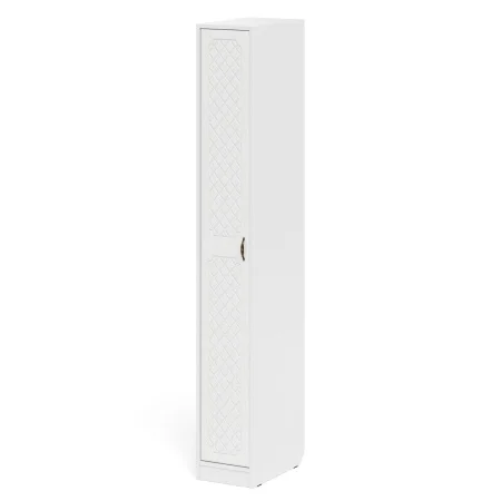 Пенал П-6 500 белое дерево фрезеровка ромб