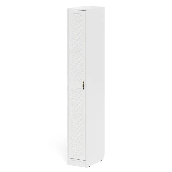 Пенал П-6 500 белое дерево фрезеровка ромб