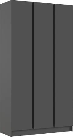 Шкаф 3-х створчатый Келвин 1200 графит