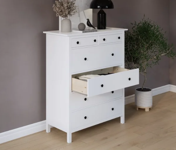 Комод 6 ящиков Кымор белый Комод 6 ящиков Кымор белый