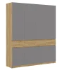 Шкаф Бостон ШК-004 дуб крафт золотой/серый шифер